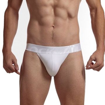 Мужские трусы танга белые JOCKMAIL JM3032-1