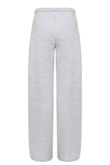 Штаны с рельефными швами Светло-серый меланж