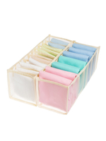 Набор из 2 -х прозрачных органайзеров для белья "Нежность" (7+11 ячеек)