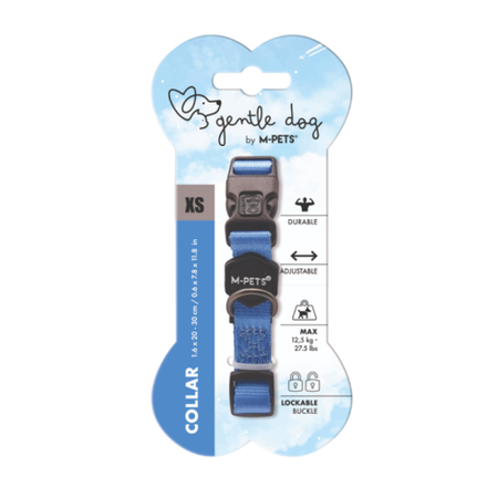 MPETS Gentle dog Ошейник для собак, XS 20-30 см синий 10850699