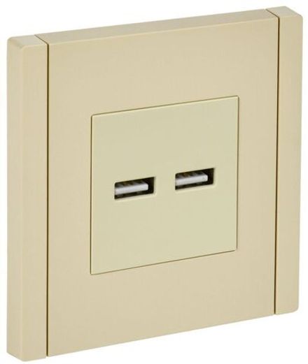 Розетка USB A+A 3.1А FORTE&PIANO FP449 ваниль IEK FP-U21-D31-K10