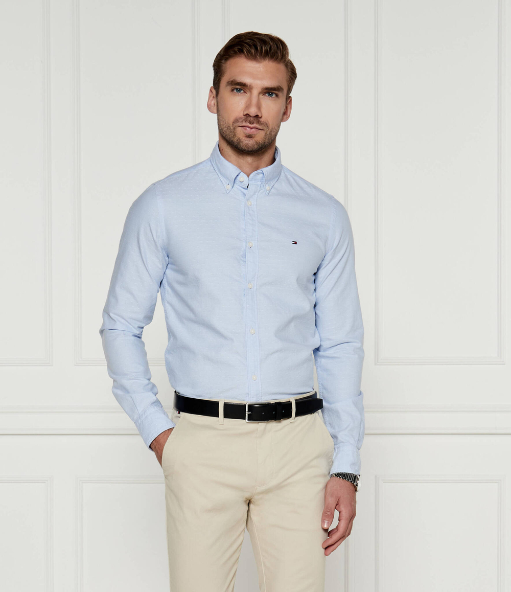 Рубашка OXFORD Tommy Hilfiger - бирюзовый(MW0MW35769)