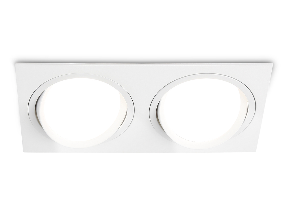 Светильник встраиваемый поворотный точечный GX53 TN51919/2 WH белый GX53 max 12W 220*115*23