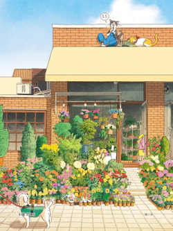 Two cats and a walk, Four Seasons. Coloring book (Korea)