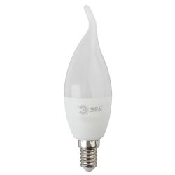 Лампа светодиодная ЭРА STD LED BXS-11W-840-E14 11Вт свеча на ветру нейтральный белый свет Е14 | Лампы cветодиодные Свеча (B/C)