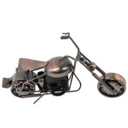 GAEM Изделие декоративное "Мотоцикл" с часами, (1xLR44), L22,5 W8,5 H11,5 см