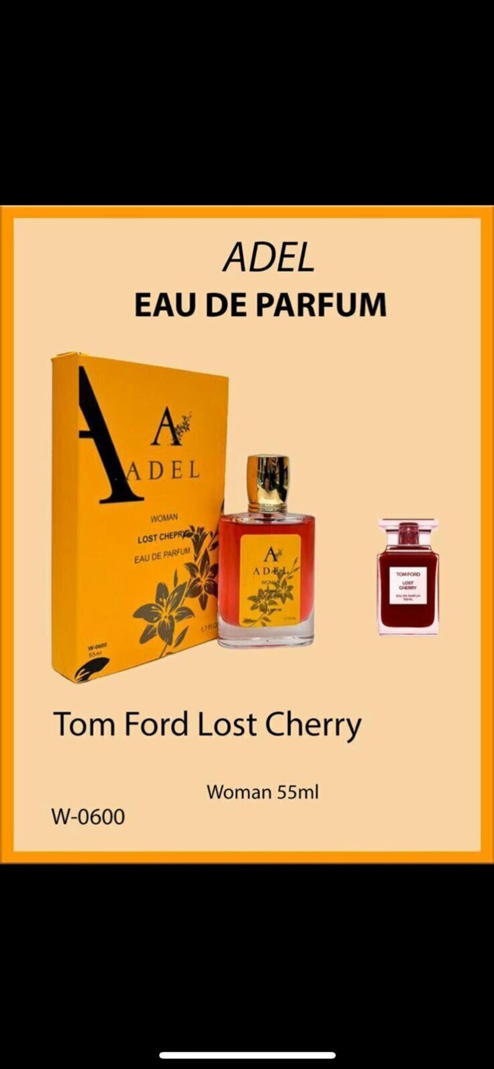 Adel W-0600 Tom Ford Lost Cherry eau de parfum for women 55 ml.