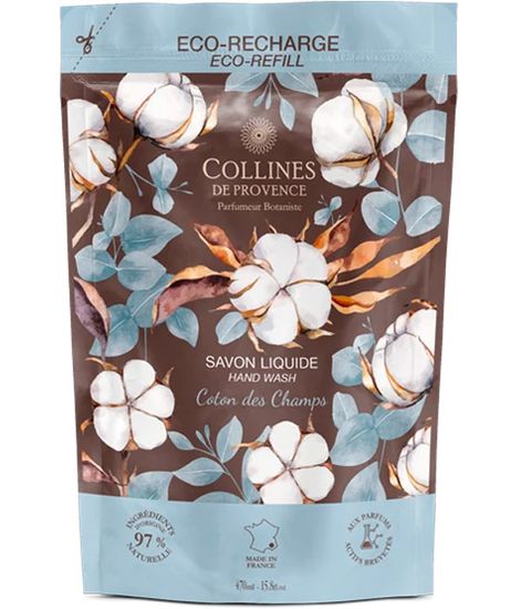 Cotton Breeze, рефилл жидкое мыло Fraicheur Vegetale collection, Collines de Рrovencе