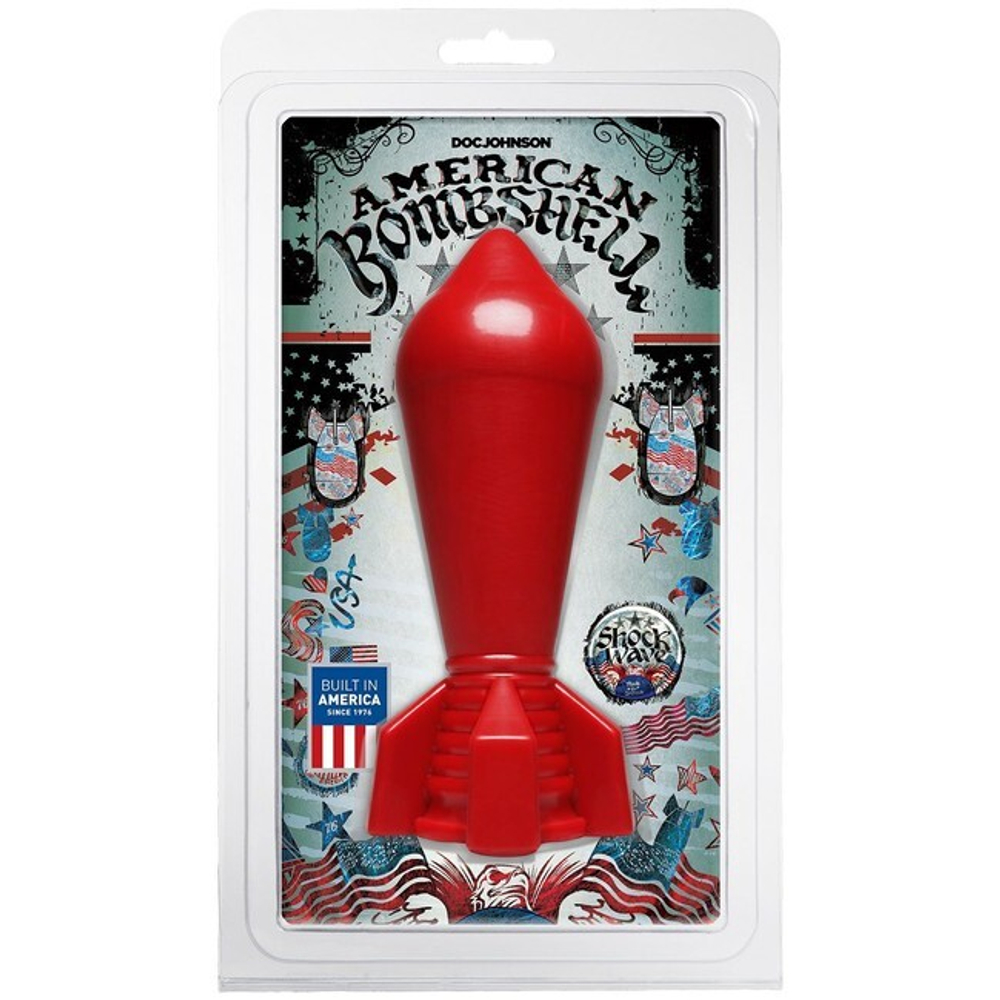 Анальный плаг-ракета American Bombshell (Цвет: красный)