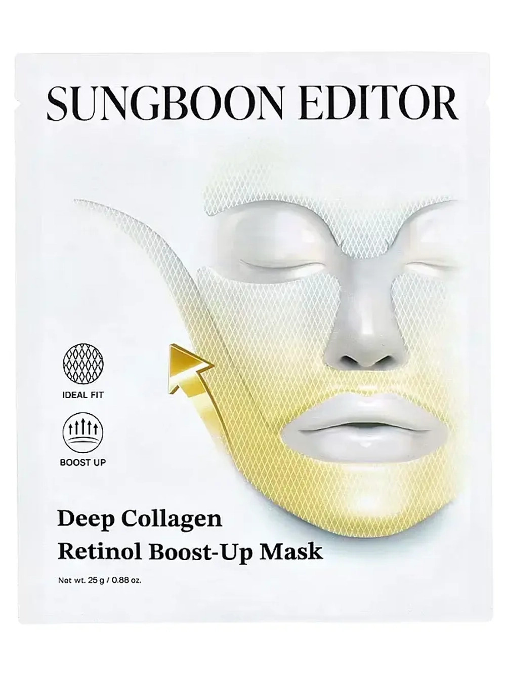 Sungboon Editor Подтягивающая гидрогелевая маска с ретинолом и коллагеном Deep Collagen Retinol Boost Up Mask 25 гр