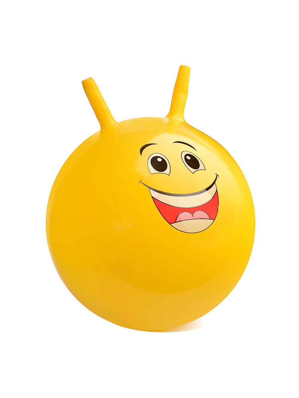 Мяч с рожками Забавная рожица 65 см (желтый цвет)