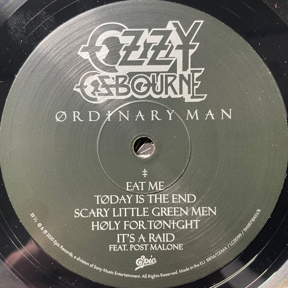 Ozzy Osbourne ‎– Ordinary Man (Европа 2020г.)