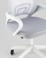 Кресло офисное TopChairs Simple SN серый пластик белый