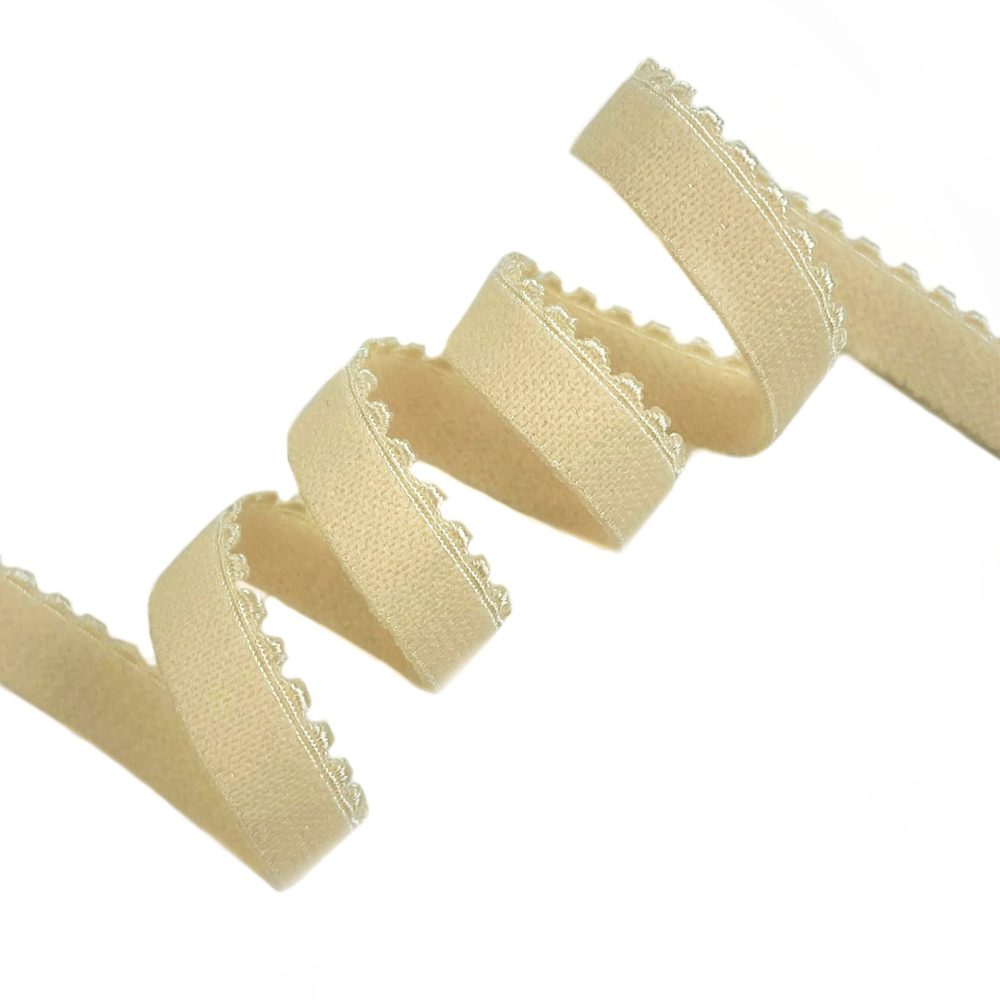 Отделочная резинка становая бежевая 10 мм, цв. 126