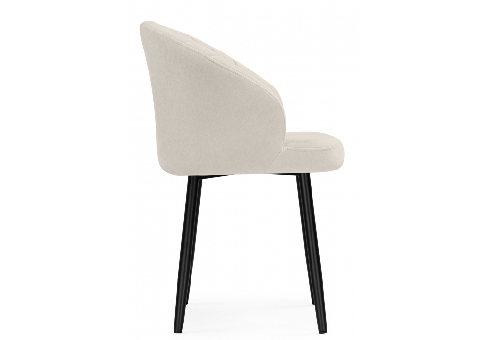 Стул на металлокаркасе Woodville Бэнбу marseille 2, черный, ножки черные