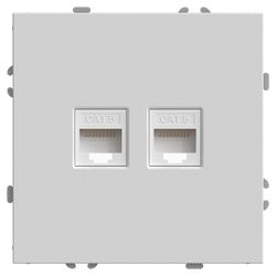 Розетка двойная Ethernet RJ-45 без рамки Stekker Эмили 49874