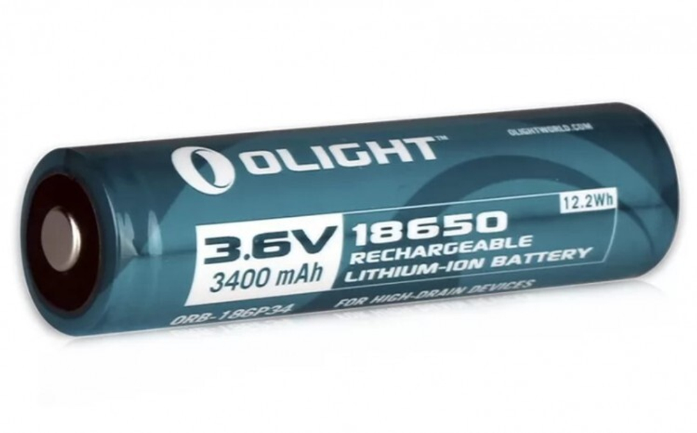 Аккумулятор Li-ion Olight ORB-186L34 18650 3,7 В. 3400 mAh
