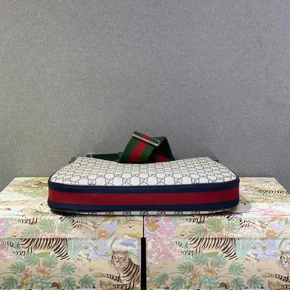 Мужская большая сумка через плечо Gucci Attache бежевый