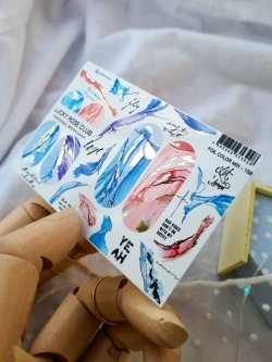 Lucky Rose Слайдеры наклейки для ногтей Foil 158