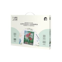 Almaz qaşlarla mozaika \ Алмазная мозаика \ Diamond painting Алмазная мозаика ТРИ СОВЫ "Букет флоксов", 40*50см, холст на деревянном подрамнике, картонная коробк