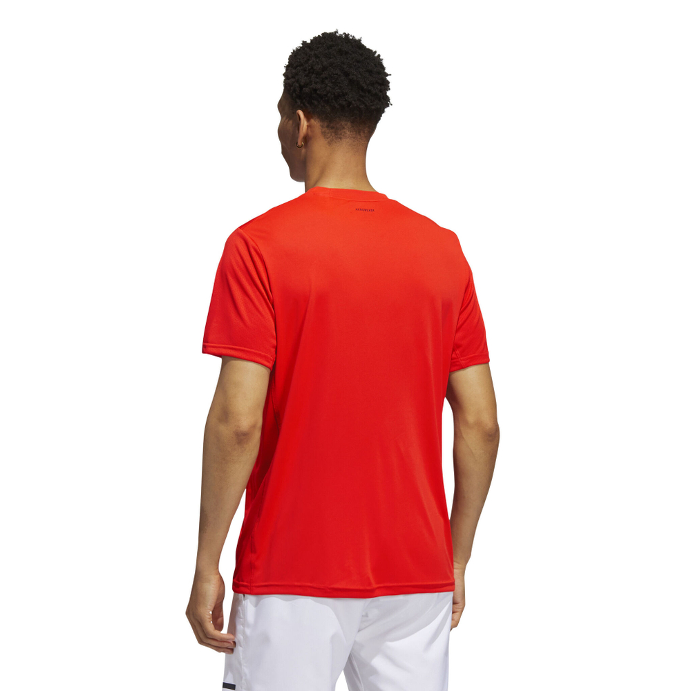 Мужское теннисное поло adidas Club 3 Stripes T-Shirt Men - Orange