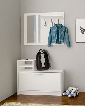 Прихожая ДЖЕННИ-1 белый