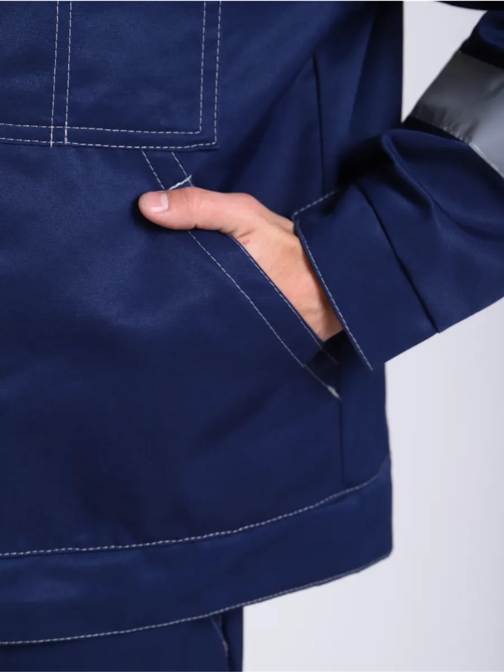 Куртка рабочая синяя летняя спецодежда спецовка