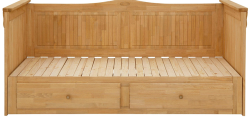 Тахта односпальная 90х200 Адель с ящиками для белья и выдвижным спальным местом, кровать 180х200 из массива дерева для дома, прочные усиленные ламели, Dipriz, Беларусь