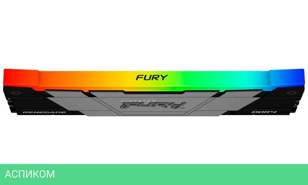 Оперативная память Kingston Fury Renegade RGB Gaming RTL DDR4 4x32GB (KF436C18RB2AK4/128)