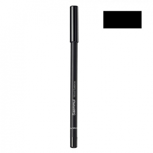 [The Saem] Saemmul wood eyebrow 04.black - Карандаш для глаз и бровей