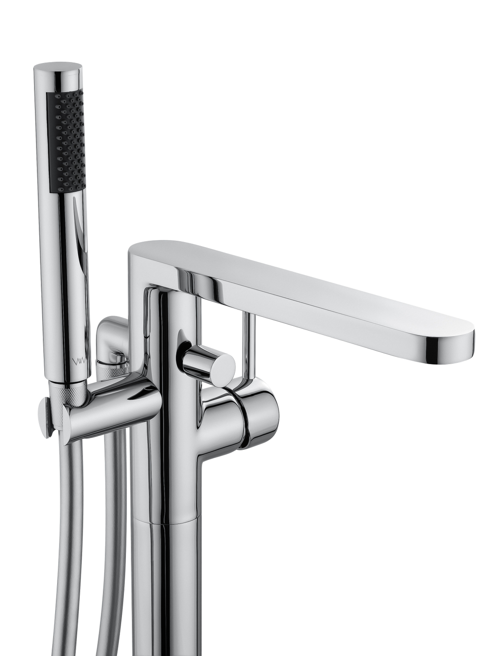 Смеситель для ванны напольного монтажа WONZON & WOGHAND STICK, Хром (WW-88649901-CR)