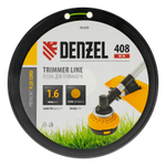 Леска для триммера круглая, 1,6мм х 408м, на DIN катушке FLEX CORD, Denzel