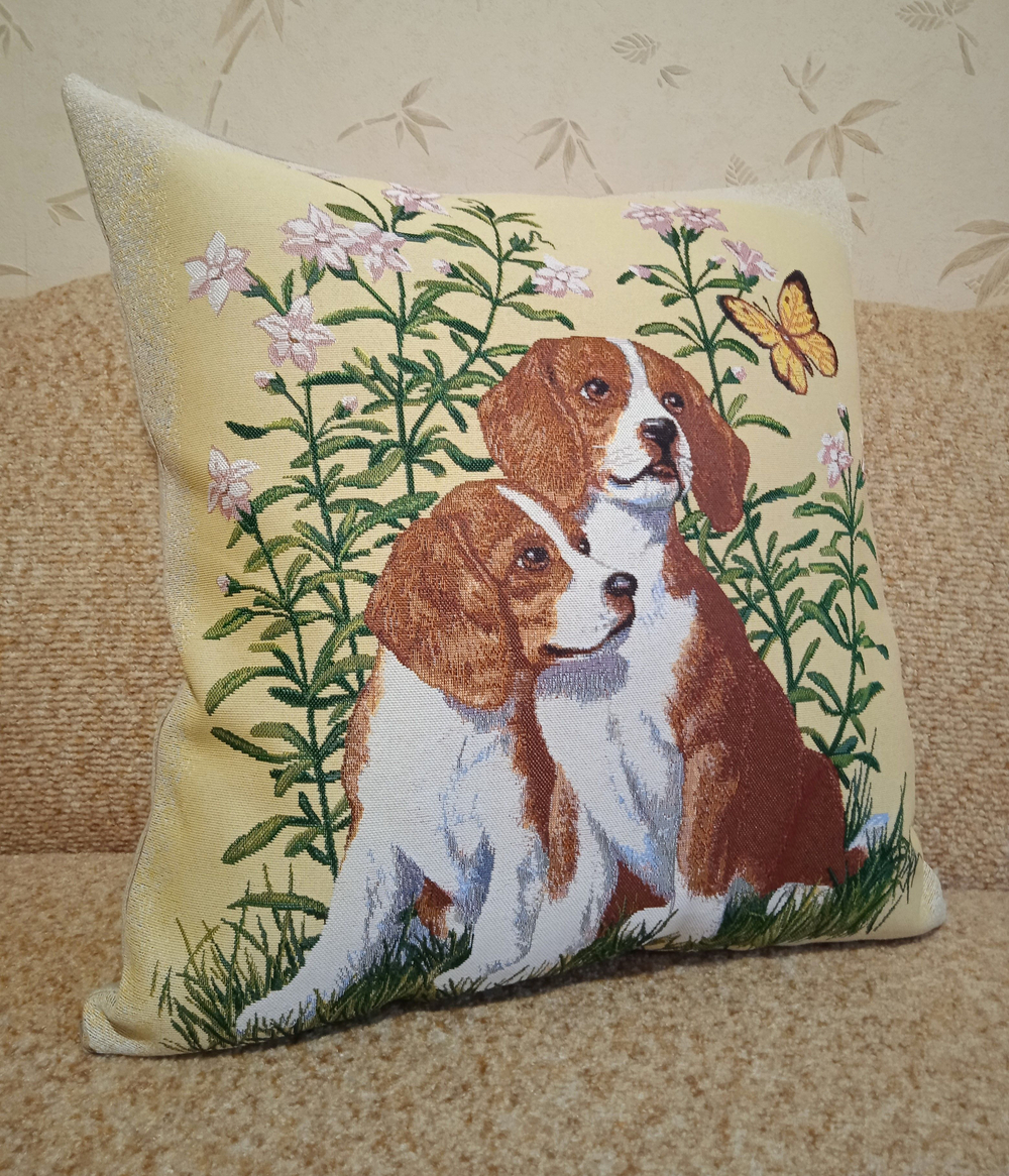 Декоративный гобеленовый чехол Бигли 47х47