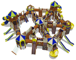 Игровой комплекс для детей 6-12 лет для уличной площадки