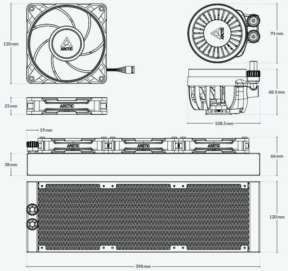 Кулер Arctic Liquid Freezer III Pro 360 ACFRE00180A