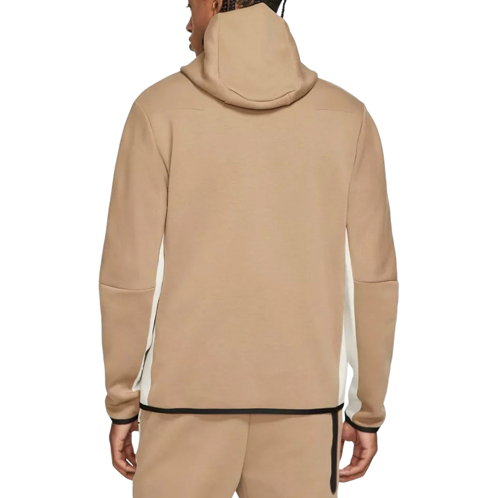 Зип Худи Nike Tech Fleece 2021 Khaki/White