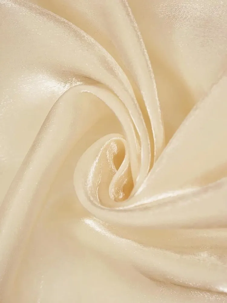 Ткань Органза "Кристалл" 70 г/м2, 100% пэ, ш. 150 см, светло-бежевый