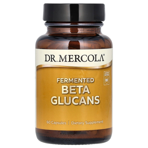 Dr. Mercola, ферментированные бета-глюканы, 60 капсул