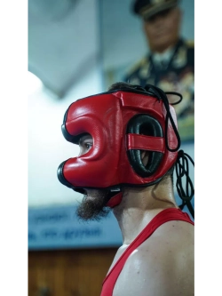 Шлем с бампером для бокса защитный
