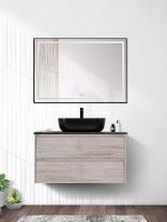 Тумба с раковиной и столешницей BelBagno KRAFT 90 Rovere Galifax Bianco