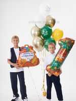 Композиция шаров «В школу за пятёрками» на 1 сентября