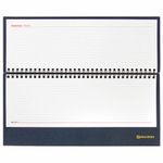 Планинг настольный недатированный (305х140 мм) BRAUBERG "Select", балакрон, 60 л., темно-синий, 123798