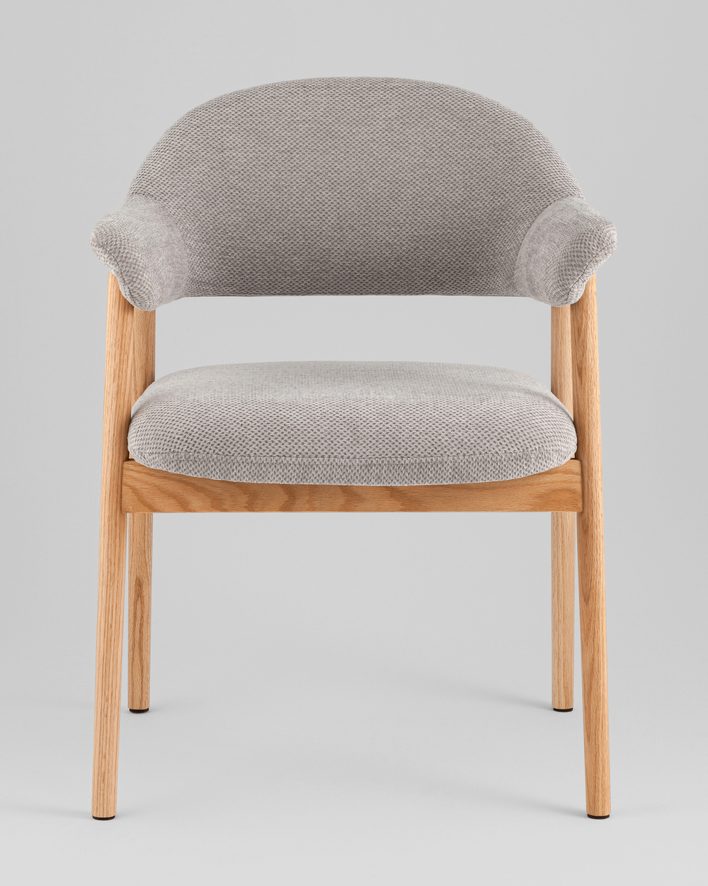 Стул обеденный Tavu с деревянными ножками серый