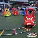 Аттракцион на рельсах «Светофорчик», 4 машинки