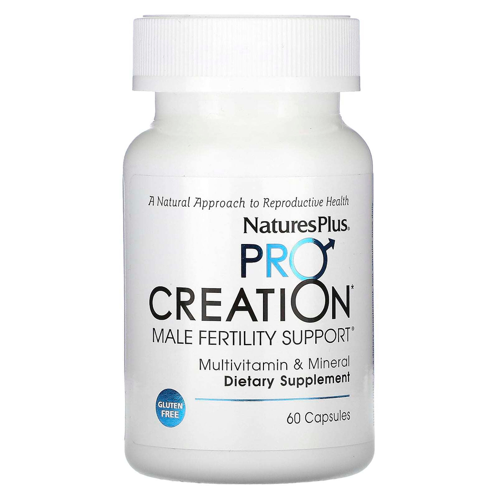 NaturesPlus, ProCreation, поддержка мужской фертильности, 60 капсул