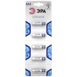Батарейки ЭРА LR03-5BL Strip SUPER Alkaline