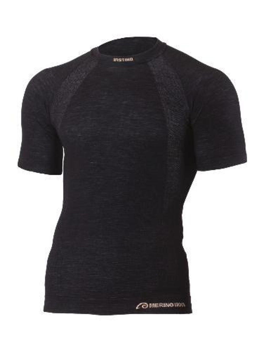 Футболка  мужская WABEL/ кор.рукав/ Шерсть 120/ черная/ L-XL, WABEL9090LXL