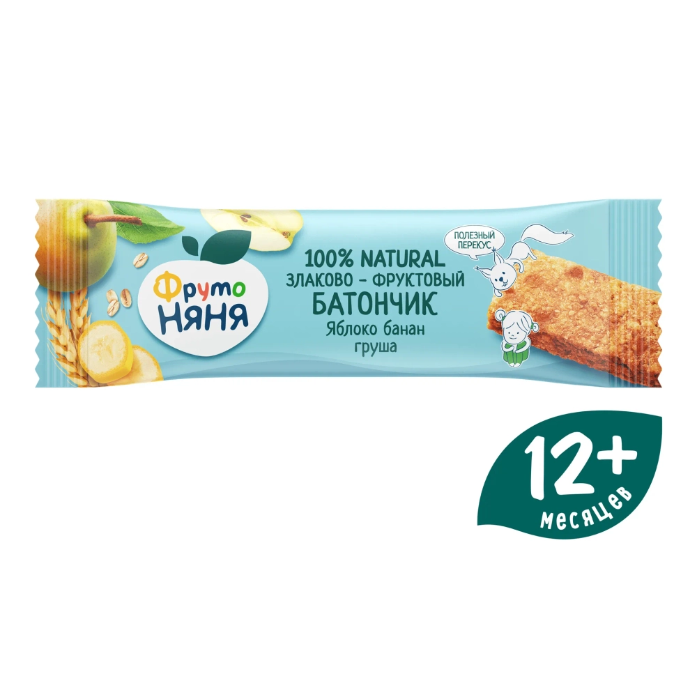 Фрутоняня батончик яблок-банан-груша 25г