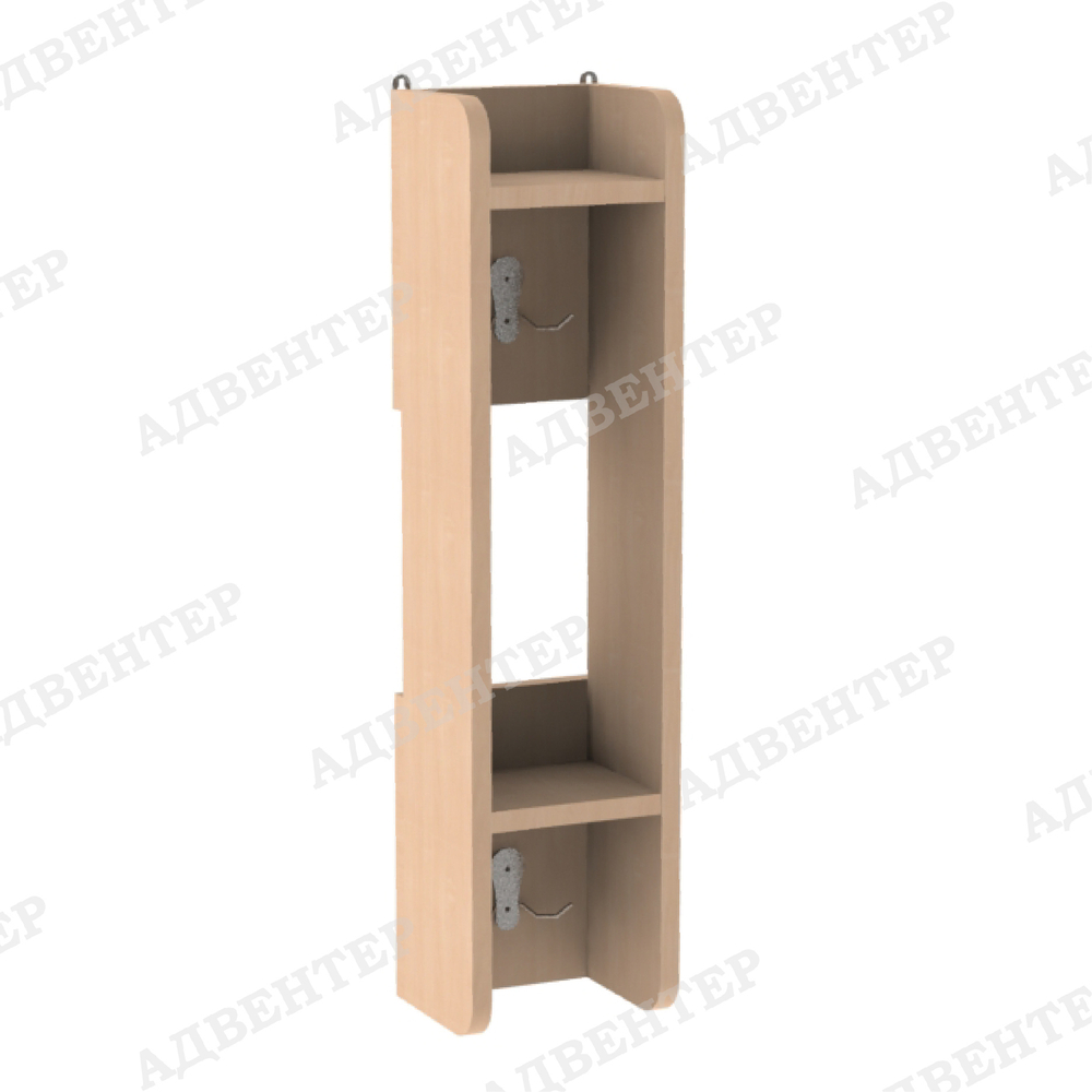 Полотенечница навесная 2 секции