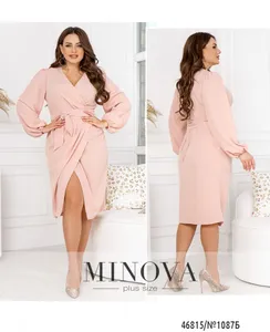 Платье 1087Б-пудра Minova